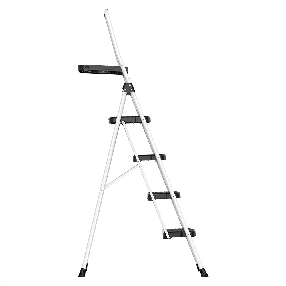 HBTower 4 Step Steel Ladder With Tool Tray